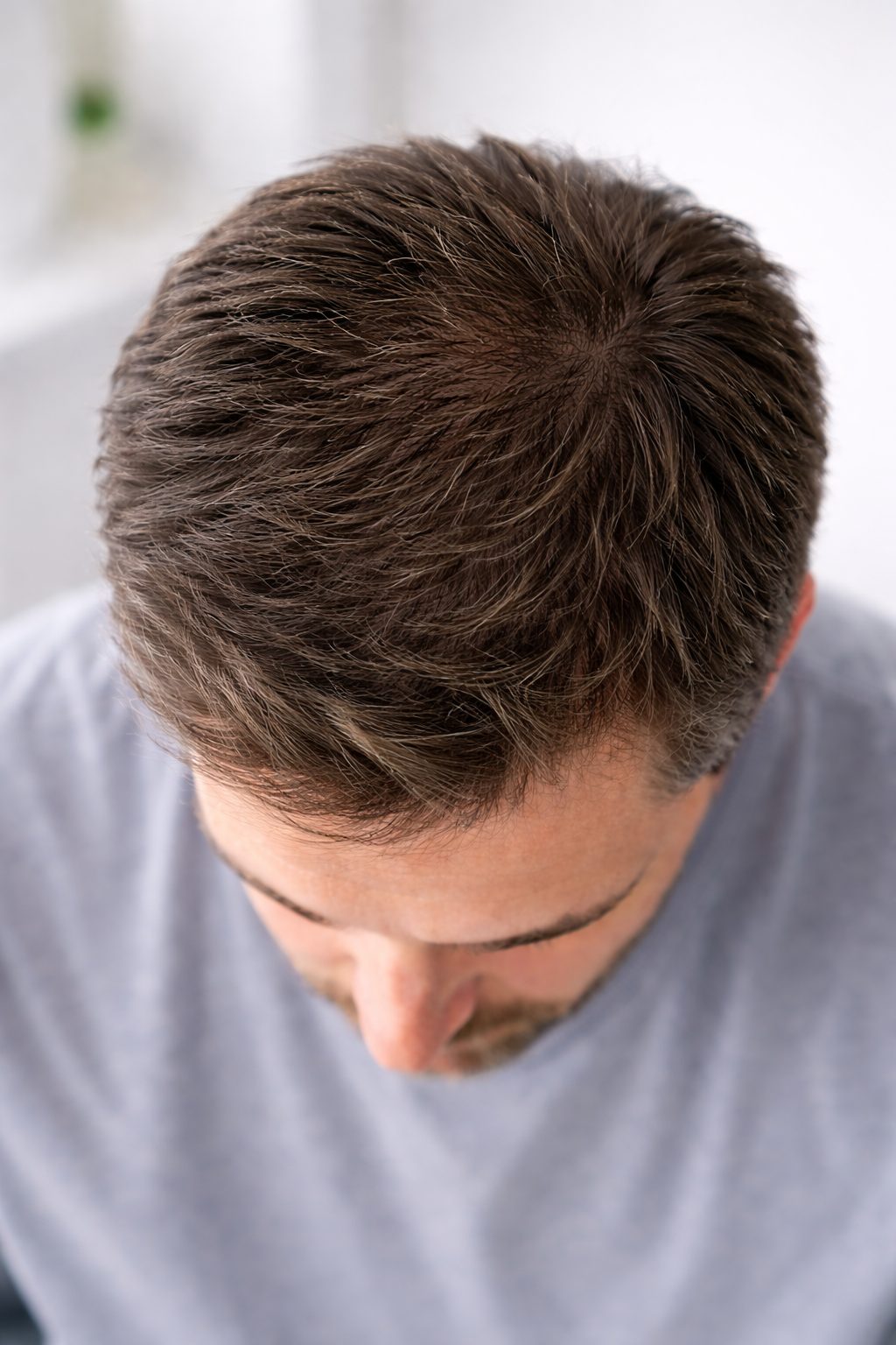 Thicker hair coverage after following the natural restoration system